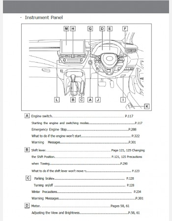 toyota corolla touring 2019-2020 owners manual 